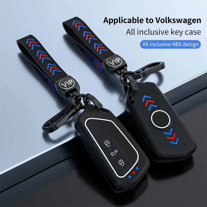 1PCS Car Key Fob Case Cover For VW Volkswagen Golf 8 ID.3 ID.4 Skoda Octavia A8 MK4 MK8 2022 2021 GTI R Car Interior Accessories