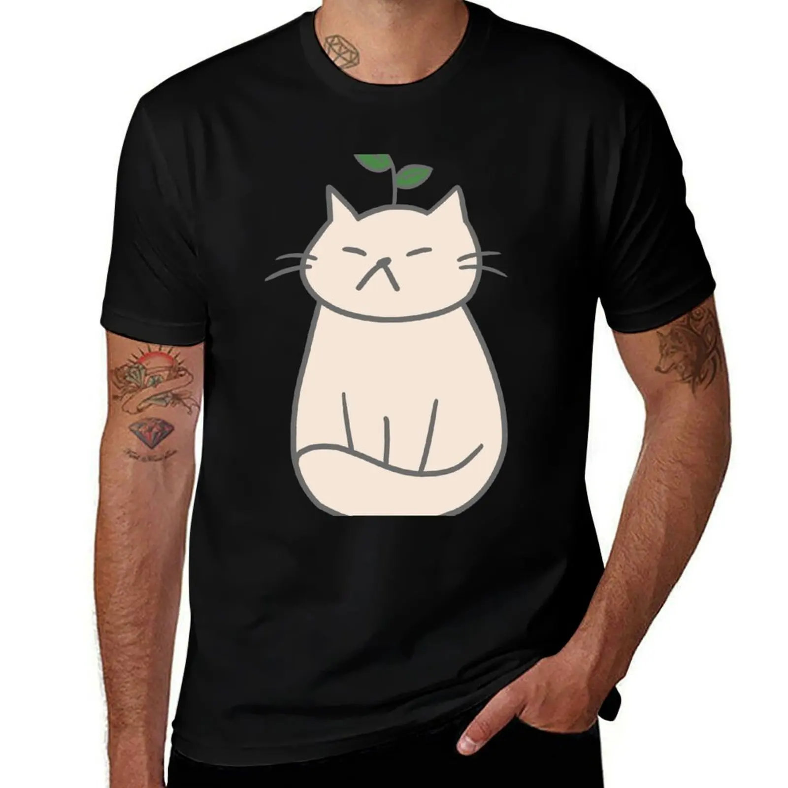 

Plant Cat T-Shirt funny t shirts cotton funny t shirts man man t shirts high quality luxury brand T-Shirt