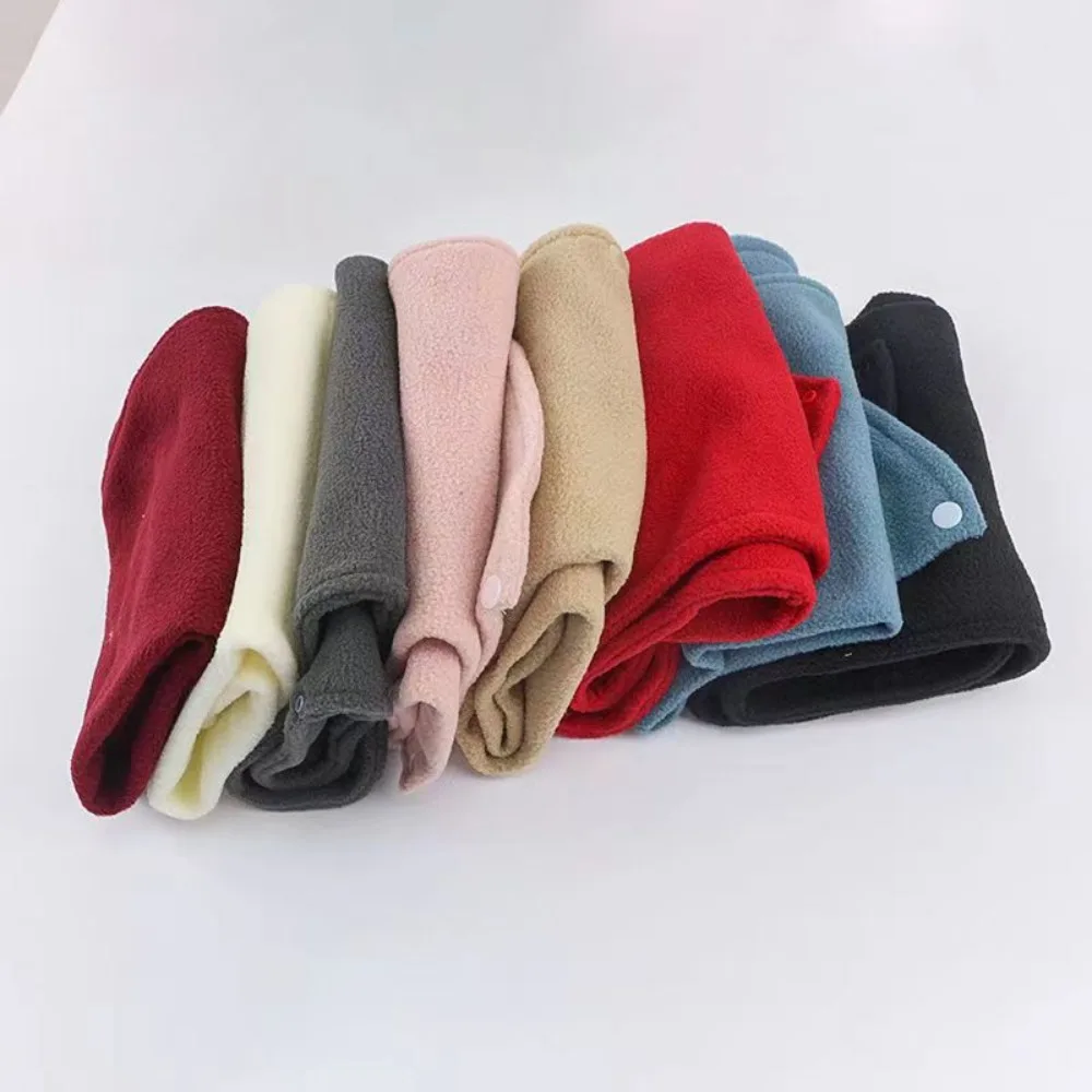 Soft and Skin Friendly Double Layer Fleece Neck Scarf Breathable Windproof Women' Scarves Warm