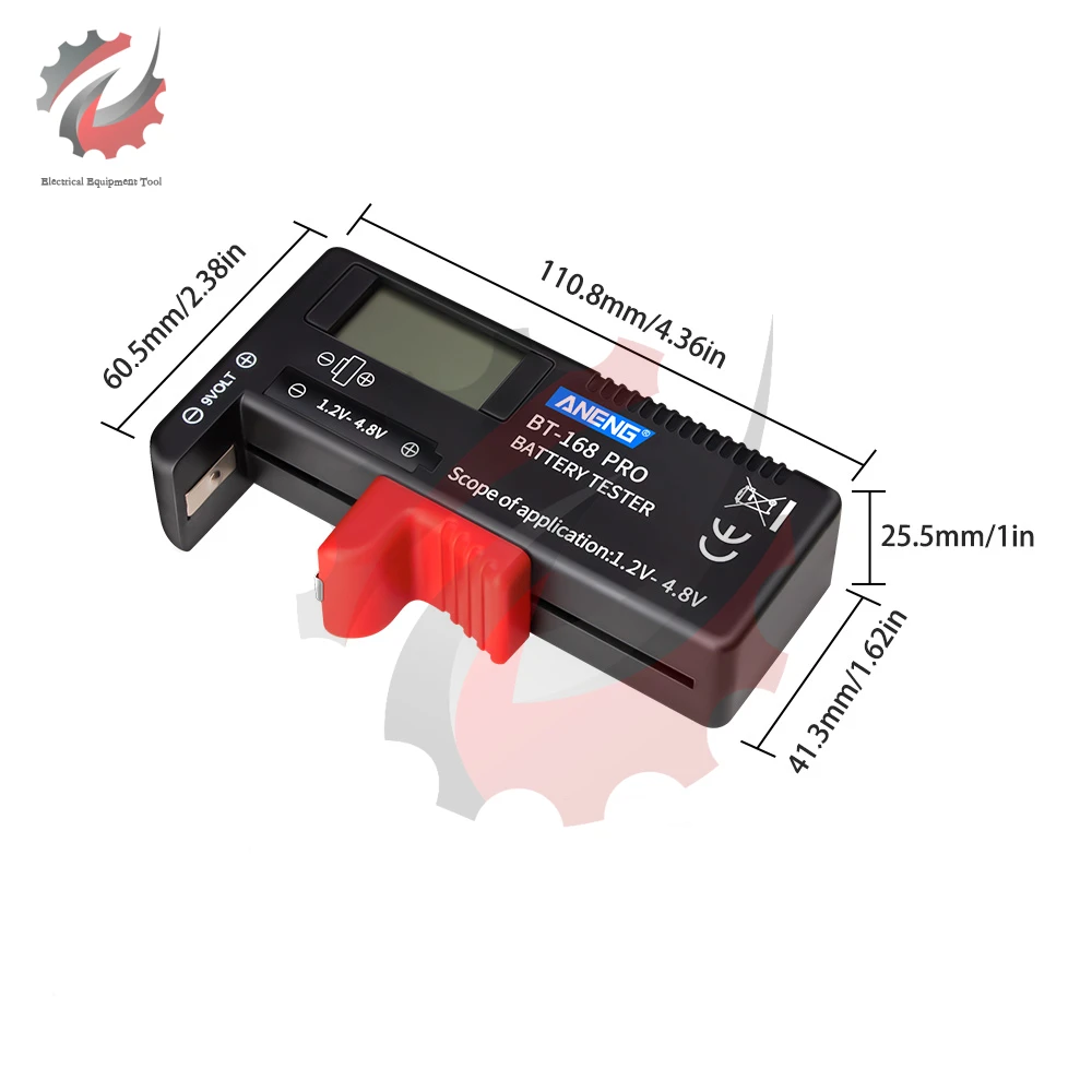 BT168PRO Digital Lithium Battery Capacity Tester Checkered Load analyzer Display Check AAA AA Button Cell Universal Test