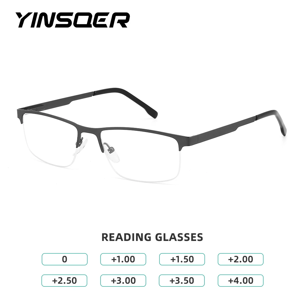 

Men's Glasses Anti Blue Light Luxury Eyeglasses Reading Computer Eyepieces for Reading Trends Rectangle Glasses for Sight Plus 2