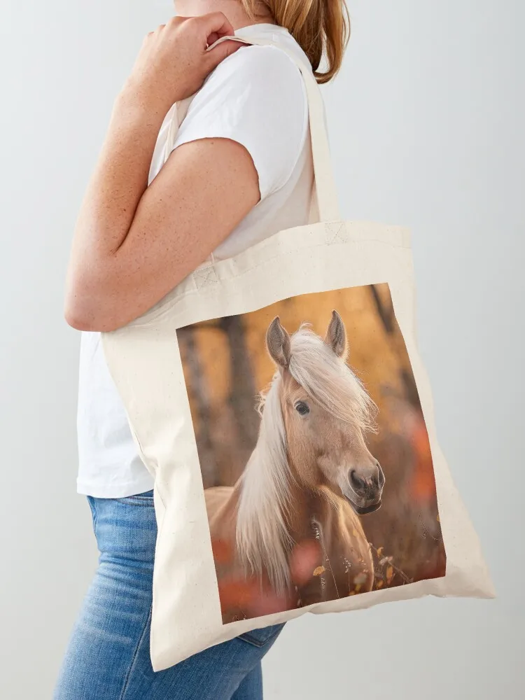 

Haflinger in Tall Grass Tote Bag foldable reusable bag reusable shopping bag cloth woman eco folding