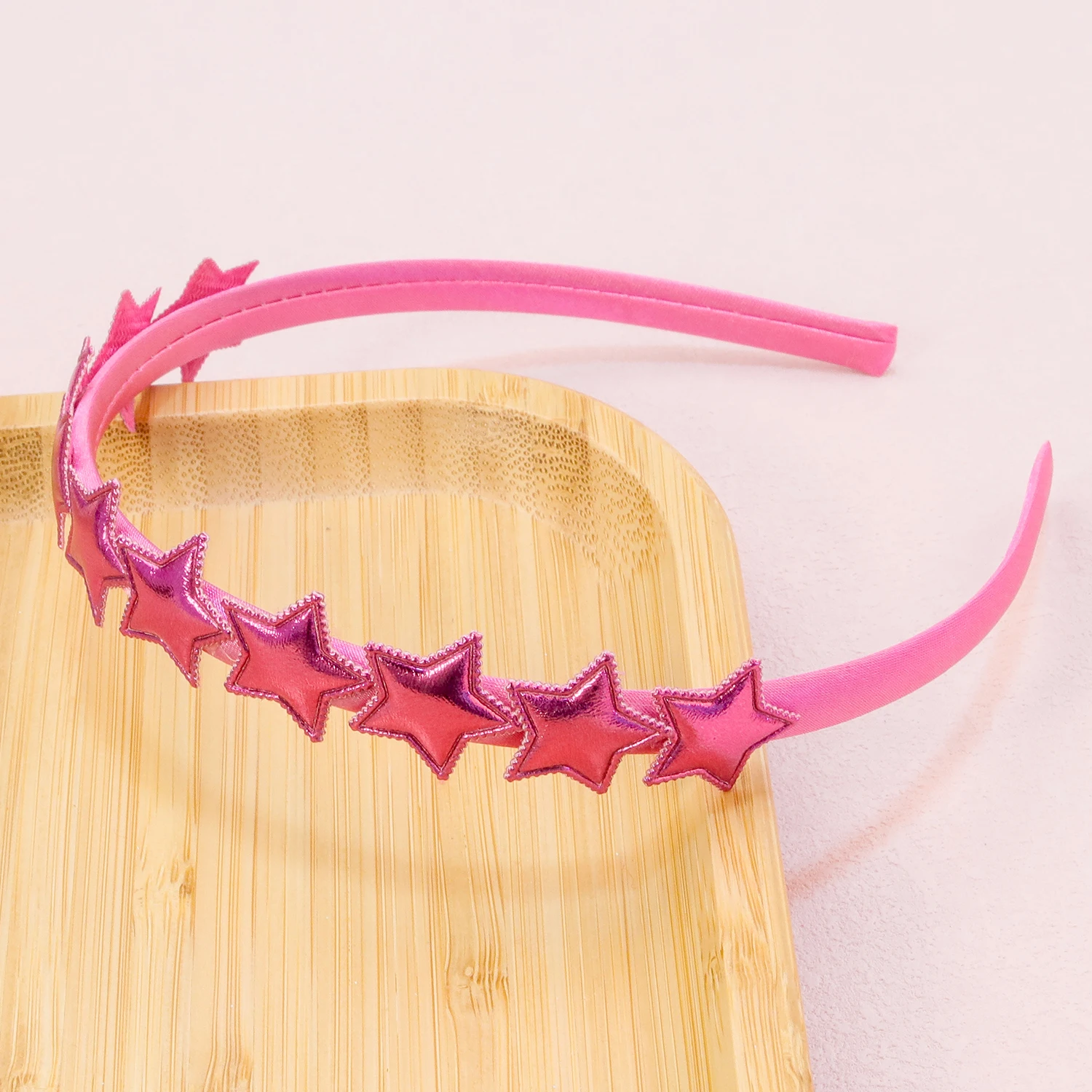 1PC Girls PU Star Headbands for Girls Star Shaped Hairbands Girls Satin Headbands Headwear Kids Children Hair Accessories