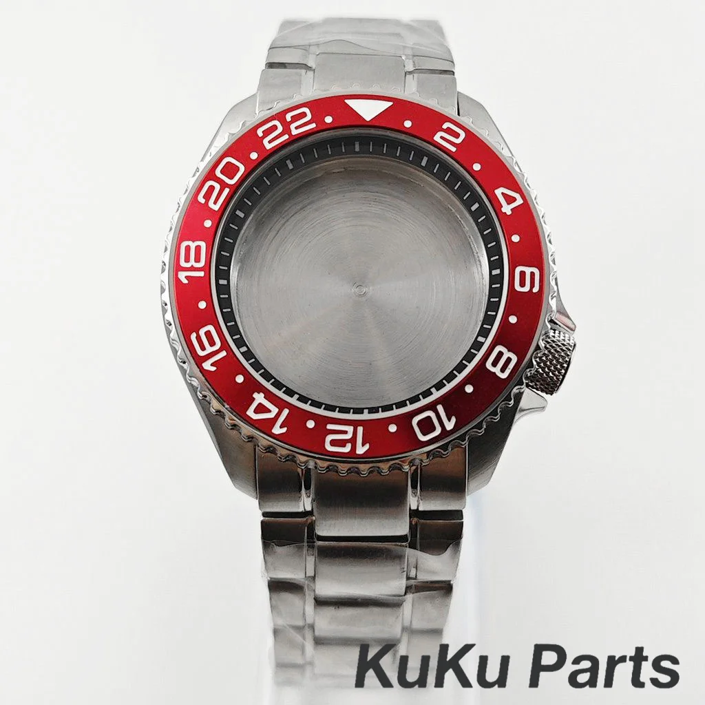 

Superior 42mm NH35 Silver SKX007 Stainless Steel Bracelet Watch Case For NH34 NH35 NH38 NH70 Movement Suitable For 28.5mm Dial