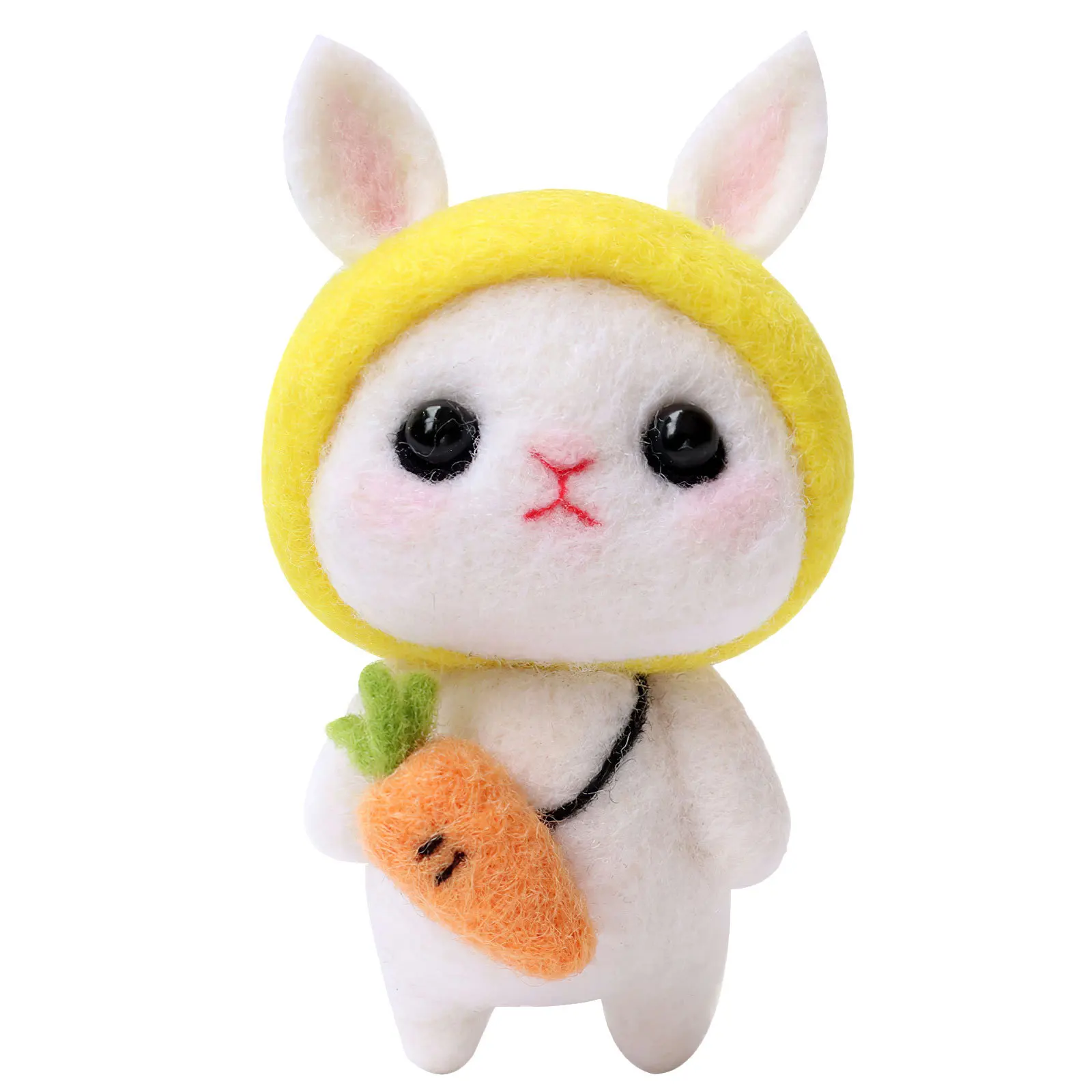 

1Set Needle Felting Kit Wool Rabbit DIY Materials Felting Needles Punch Needle Starter Kit for Beginners Adults