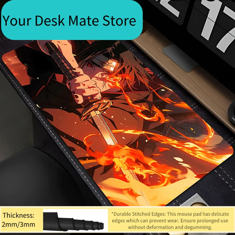 90 x 40 cm Mauspad, Naruto Lockedge, XXL, Büro, Laptop, Gaming-Zubehör, Computer, Gamer, Tastatur, Mauspad, Schreibtisch-Mauspad als Geschenk
