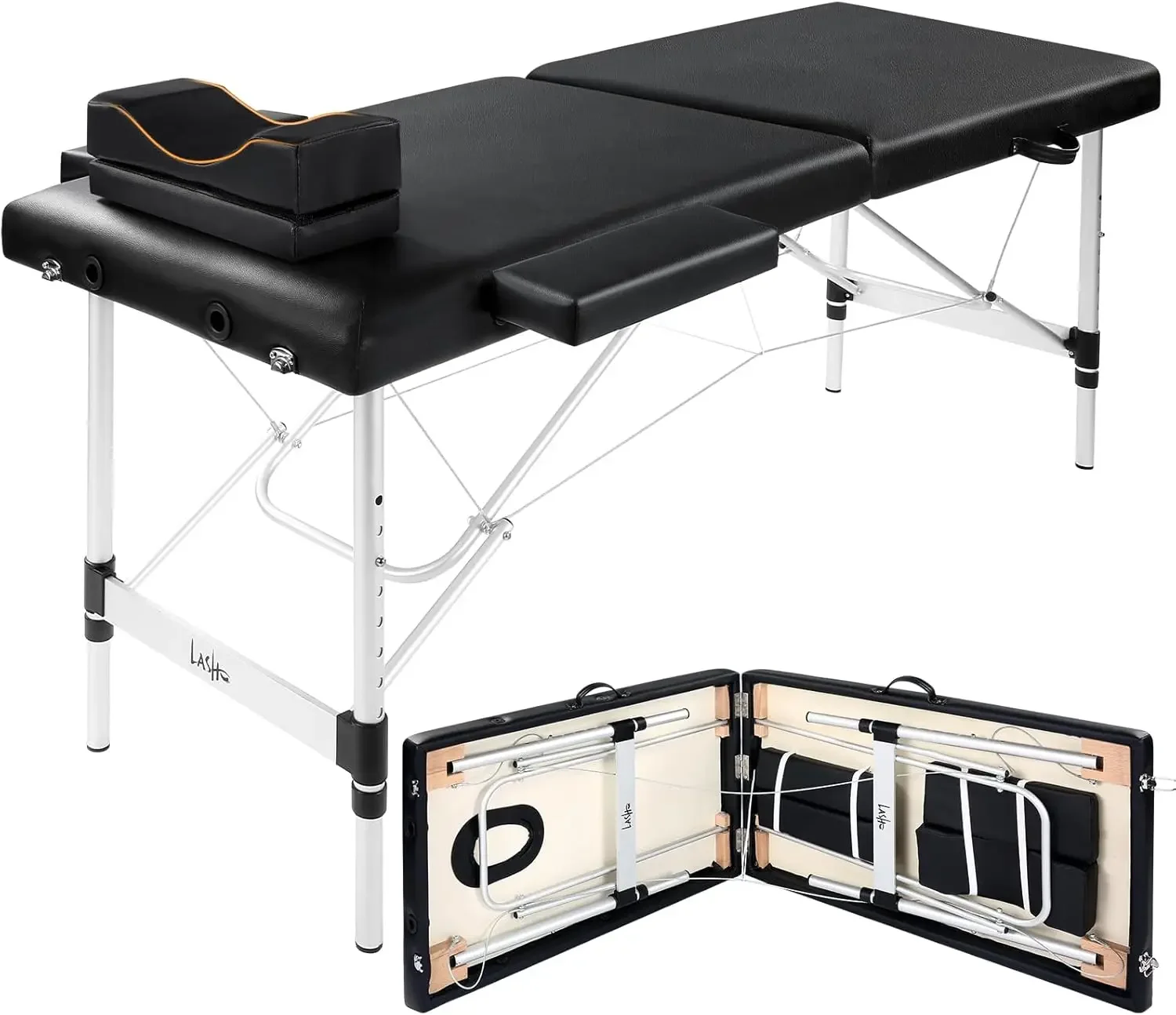 voor wimperextensies Draagbare wimperbed Massagetafel met wimperkussen Schoonheidsspecialiste Salontafel Spatafel Spa