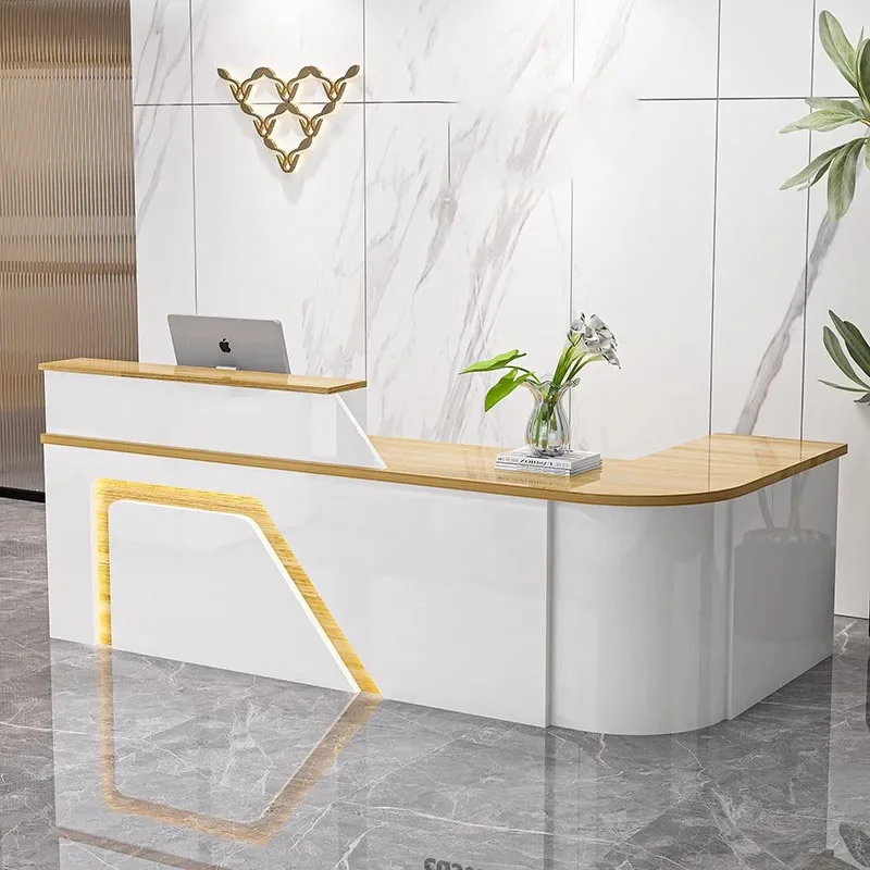 

European Church Pulpit Reception Desk Office White Mobile Pulpitos Hair Counter Register Lectern Escritorio Postmodern Furniture
