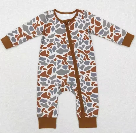 بدلة قفز للأطفال بأكمام طويلة وسحاب للأطفال الصغار لفصل الربيع والخريف من قطعة واحدة #3