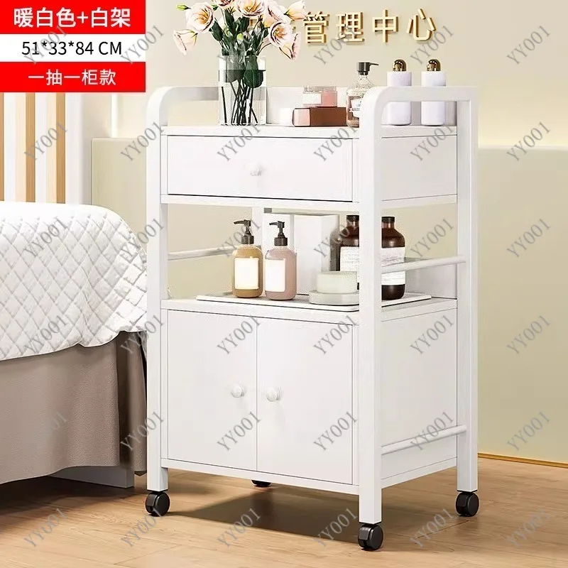 Salon Tattoo Cart Stainless Steel Trolley for Makeup Spa Beauty Pedicure Tool Storage