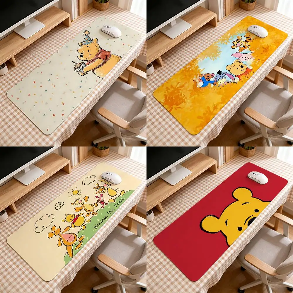 Classic Cartoon-W-wInnie The Pooh-S Kawaii Mouse Pad Computer Mat Deskpad Laptop Keyboard Mat Office Large Landscape Mousepad