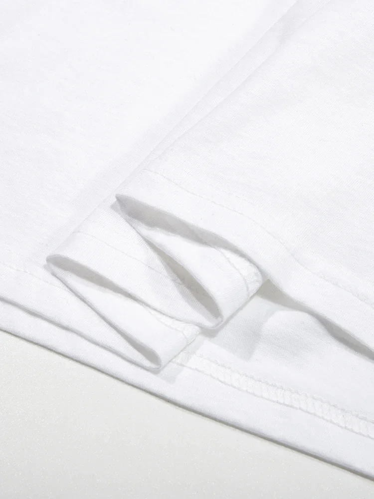 Casualowe koszulki damskie Seoul Piękna sceneria z nadrukiem z krótkim rękawem O-Neck Oddychająca moda damska Oversize