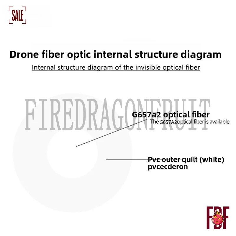 

HighPerformance 0.25mm G657A2 Single Mode Fiber Optic Outdoor Aerial Drone UAV Fiber Long Distance Signal Transmission