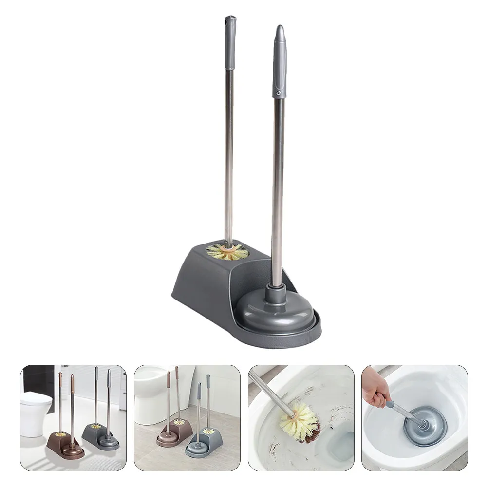

1Set Long Handle Toilet Brush with Stable Base Leakage Prevention Ventilation Design High Quality Bathroom Cleaning Brush Home