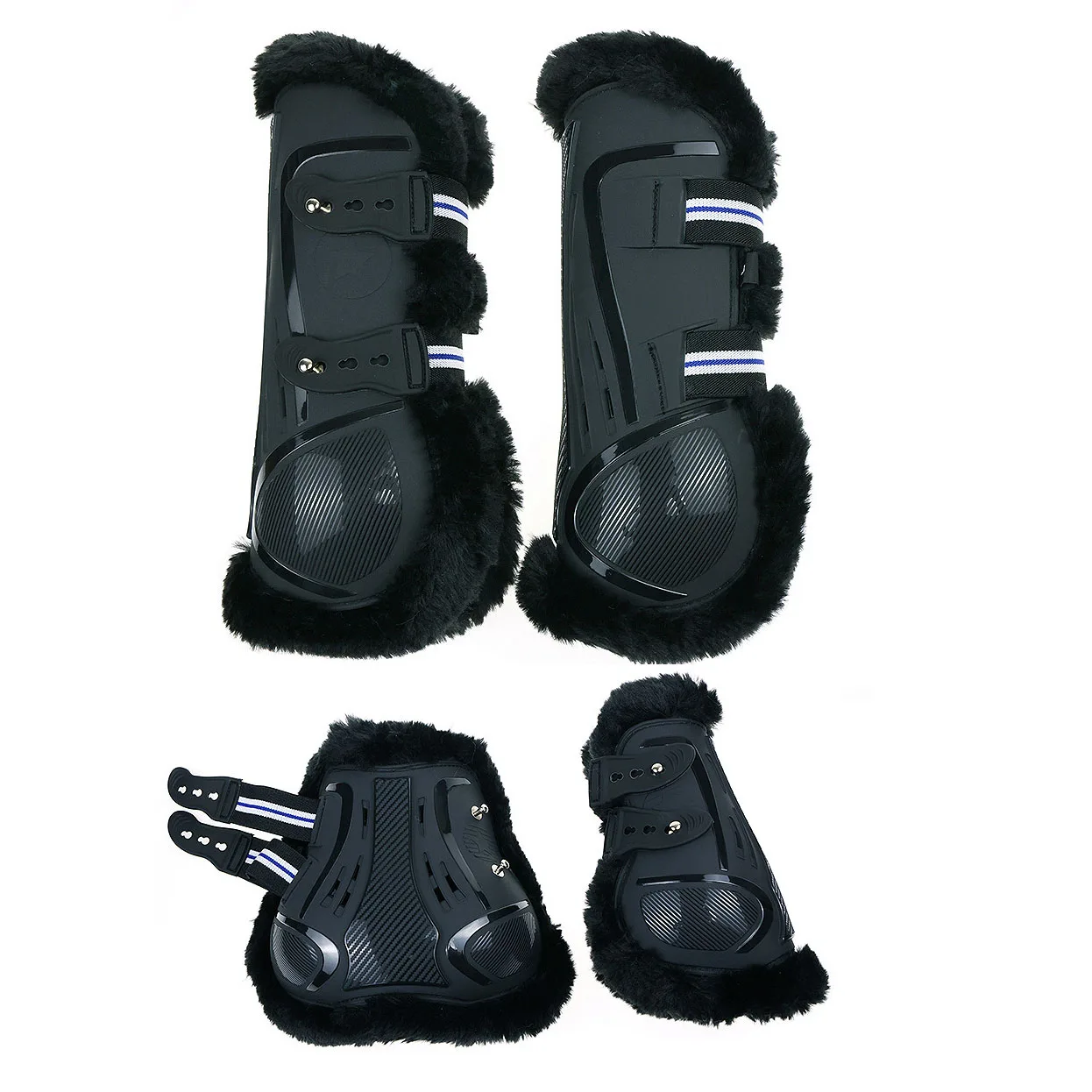 Horse Tendon Boots Wool Inner Pad Soft and Warm Evenly Distribute Pressure Protect Tendon and Ligaments Jumping Boots