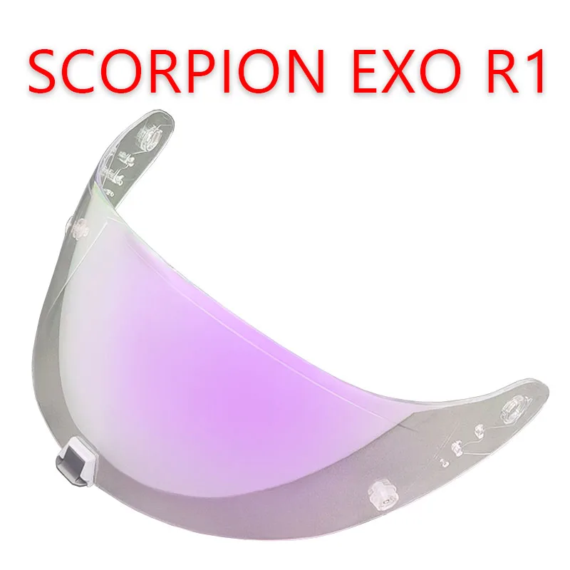 

R1 объектив шлема для SCORPION EXO R1 высокая прочность высокопрочная УФ-защита гальванический козырек Аксессуары для мотоциклетного шлема