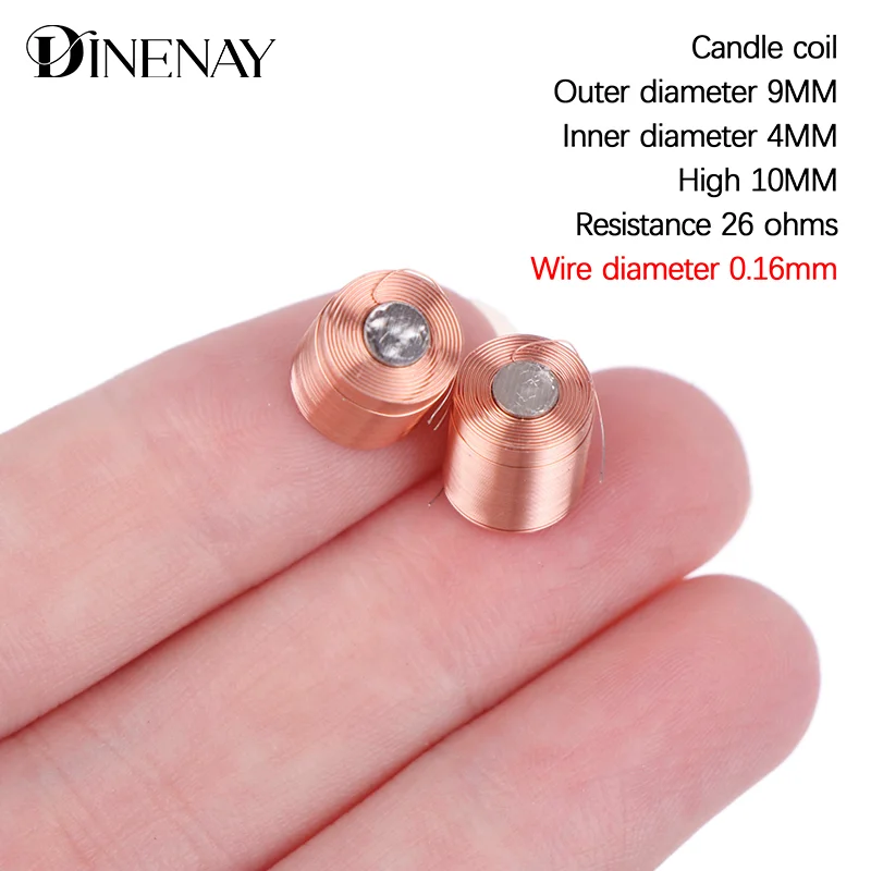 Pure Copper Magnetic Levitation Coil 9*10MM Cylindrical Copper Coil Electromagnetic Accessories