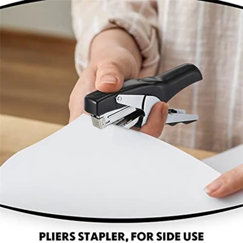 3 Piece Heavy Duty Plier Stapler Office Stapler Hand Hold Stapler 50 Sheet Capacity Desk Stapler For Home School Blue