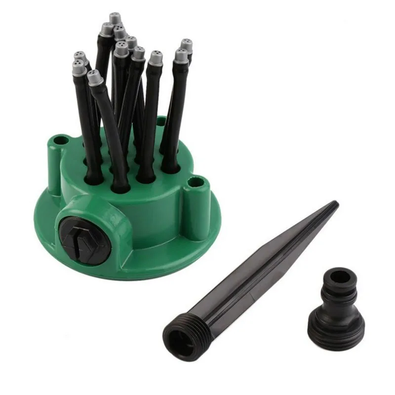 360 ° Rotierender Automatischer Gartensprinkler, Mehrkopf-Wassersprüher für Rasenbewässerung, Gartenbewässerungswerkzeug – Detail 8