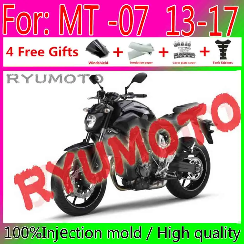 NEW Full Fairing Bodywork Kit Fit For Yamaha MT07 FZ07 MT-07 2012 - 2017 MT FZ 07 2013 2014 2015 2016 ABS fairings