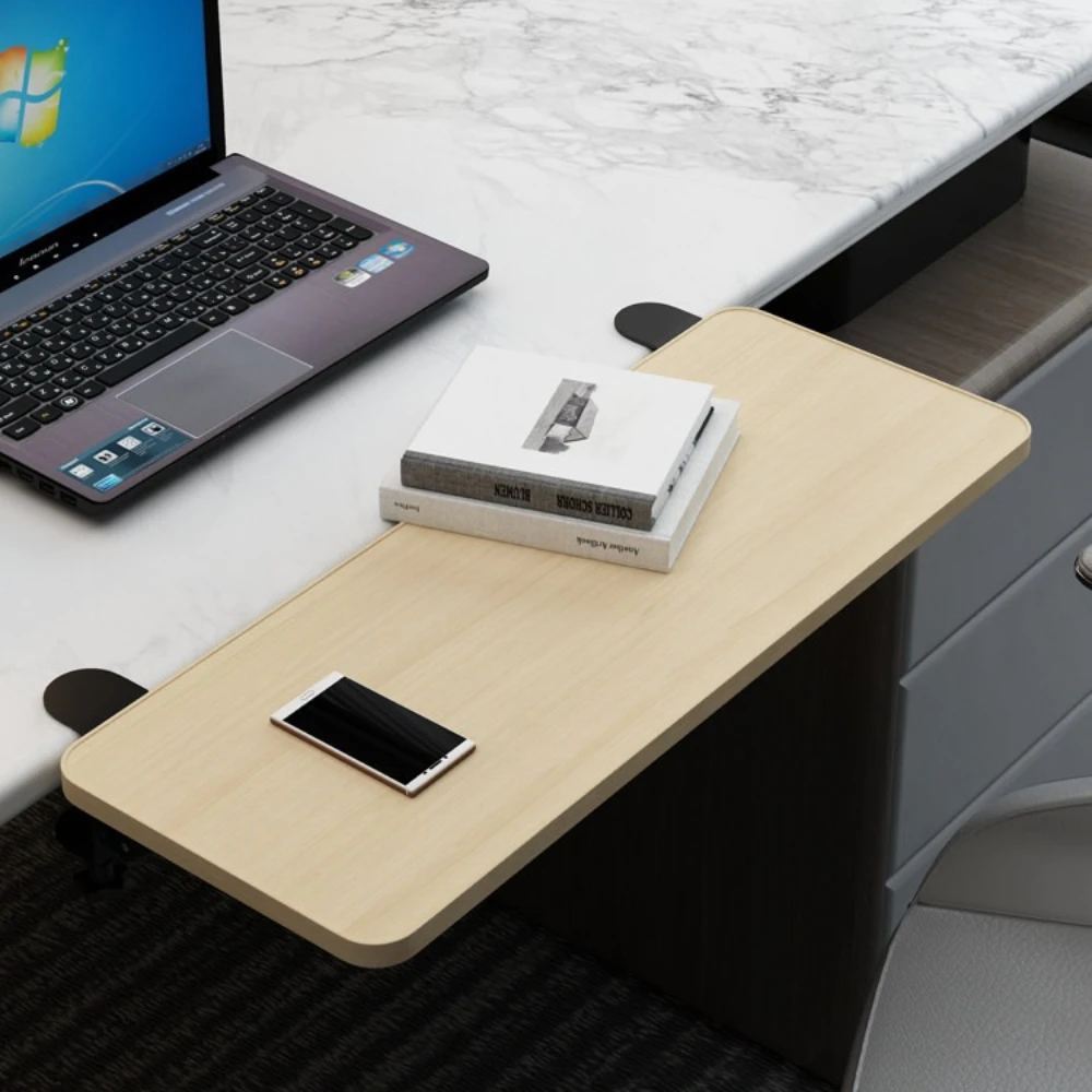 

No Drill Desk Extender, Foldable Table Extension Board for Computer Desk, Wide Hand Rest Shelf, Additional Armrest Plate Steel