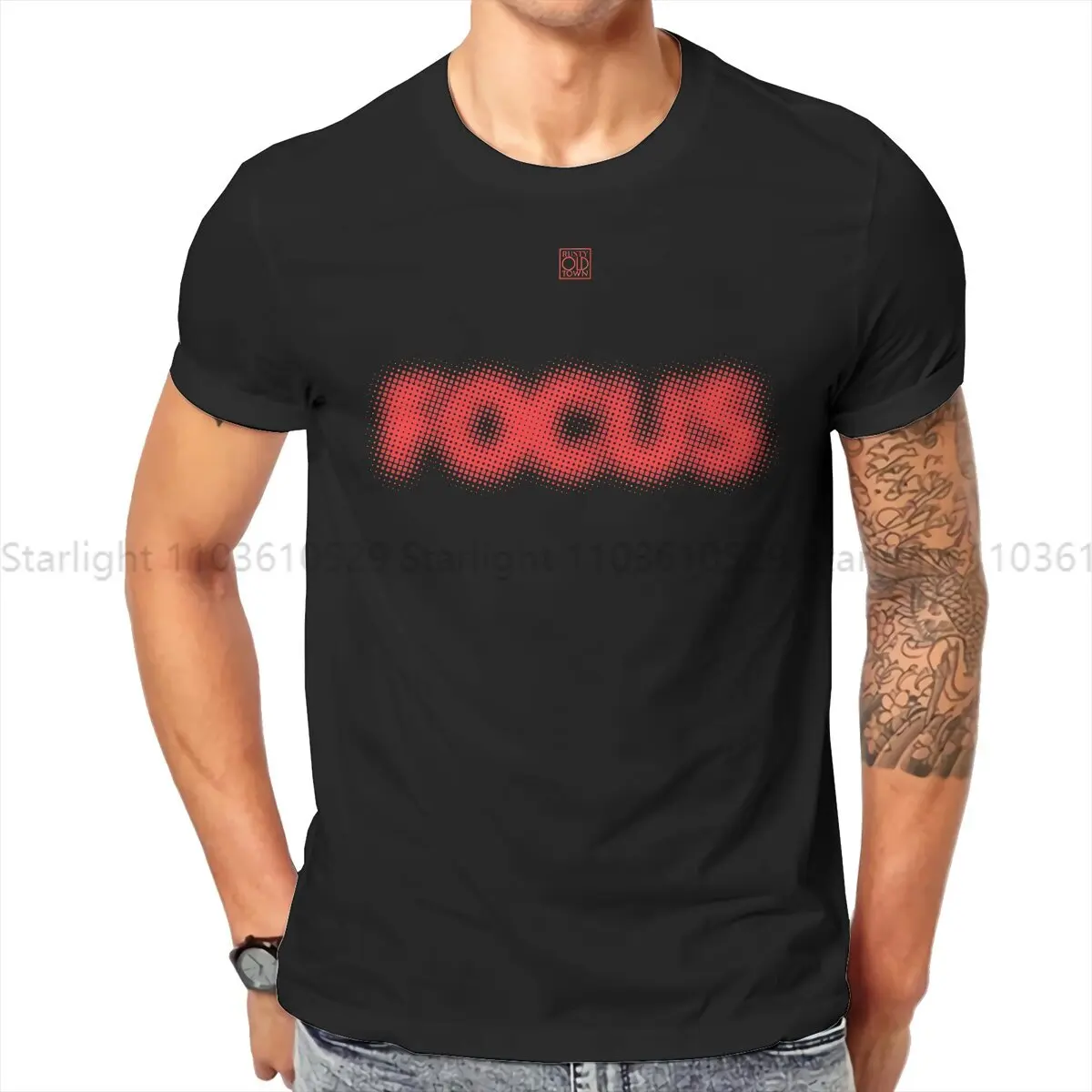 Focus Halftone Unique TShirt Photographer Camera Patent Casual T Shirt Summer T-shirt For Adult