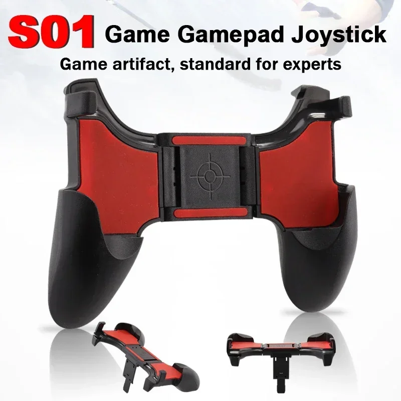 

S01/S02/S03 Mobile Phone Gamepad Joystick Controller Aim Shooting L1R1 Key Button for IOS Android PUBG Game Handle Accessories