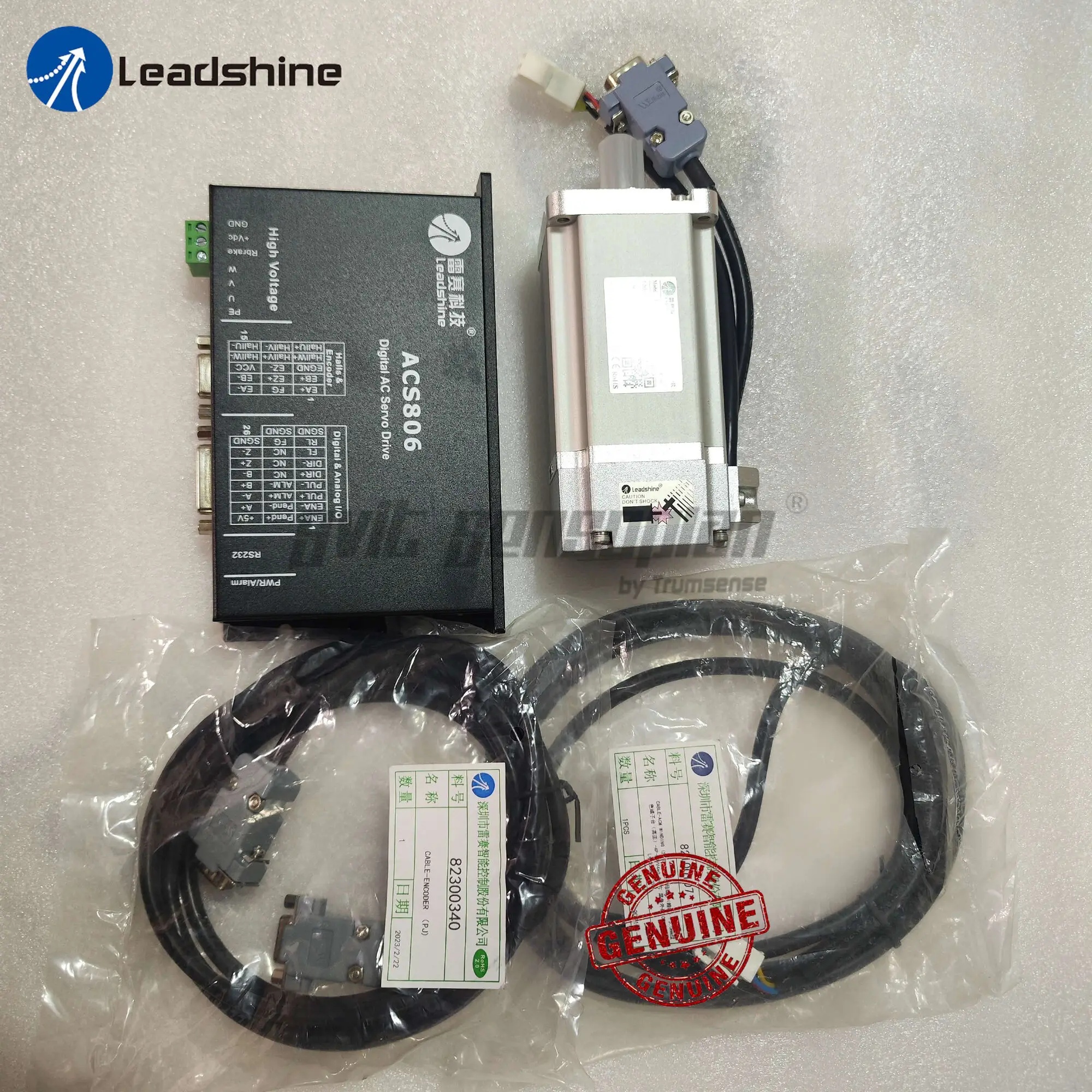 

Set sales Leadshine ACM602V36-1000 200W Brushless AC Servo Motor and ACS806 servo drive with 20-80 VDC input ,18A current