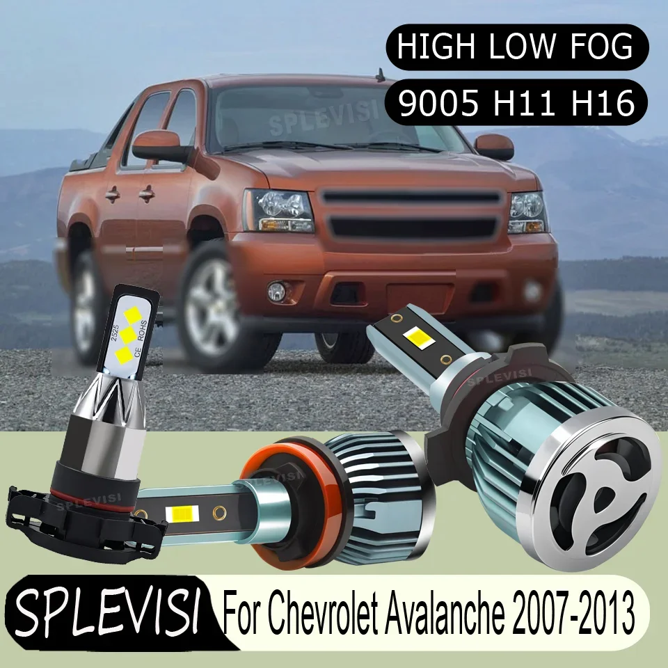 

LED Headlight fog for All Seasons Economical Long-Lasting Clarity For Chevrolet Avalanche 2007 2008 2009 2010 2011 2012 2013