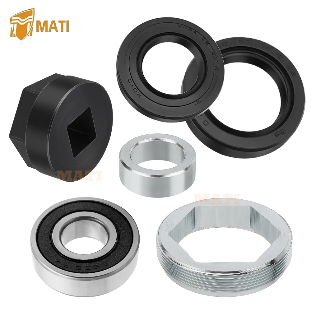 

MATI Steering Stem Bearing Seal Holder Nut & Tool Kit for Yamaha Banshee Grizzly Raptor Big Bear Warrior Wolverine YFZ450