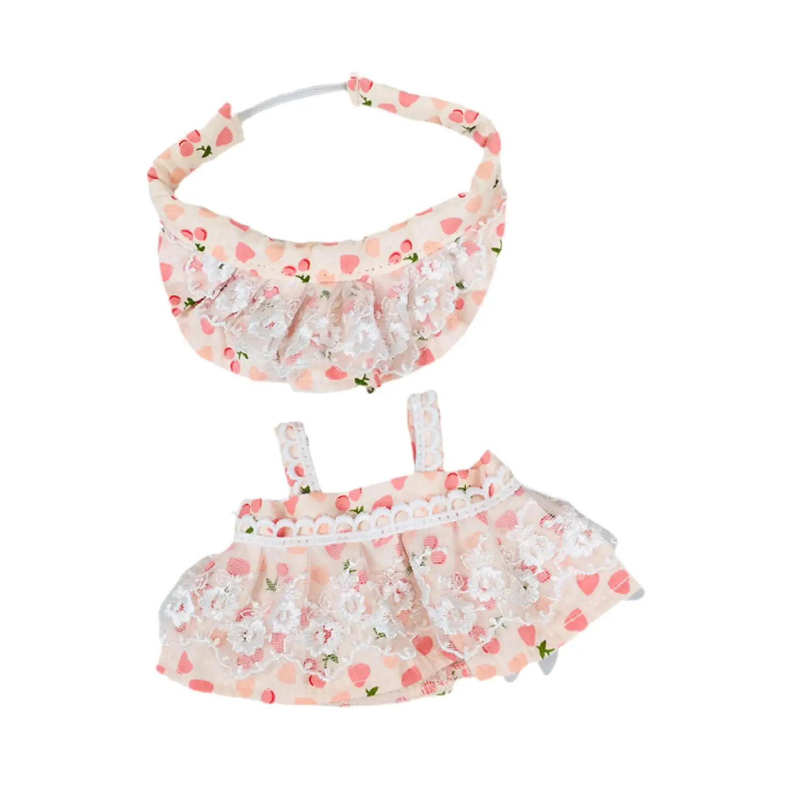 

Plush Doll Suspender Skirt Educational Fashion DIY Dress up for 20cm Dolls