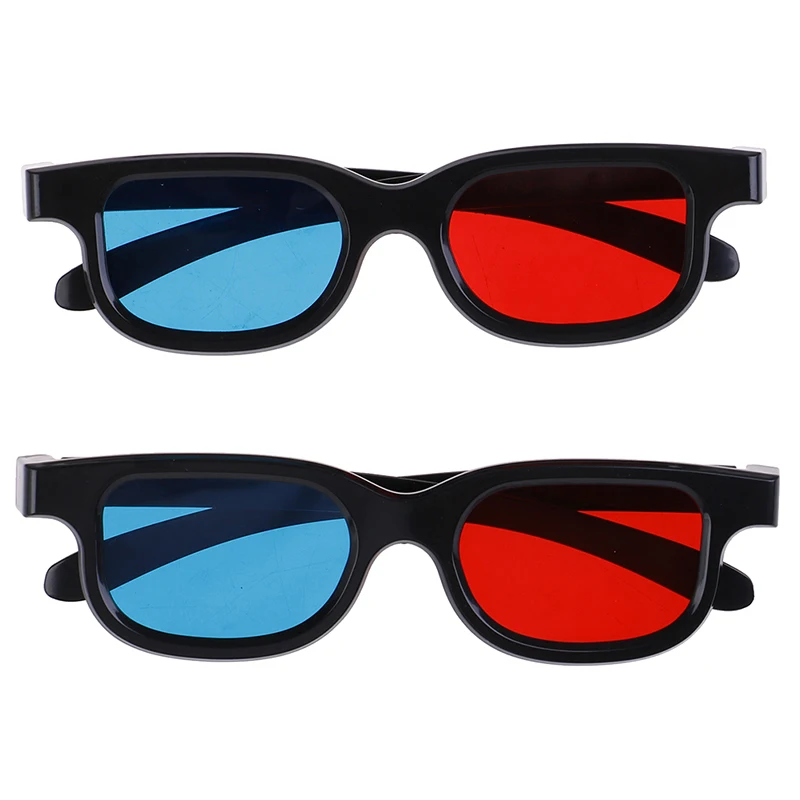 1Pc 1Pc Universal Red Blue 3d Glasses For Dimensional Anaglyph Movie Game. - Aliexpress Deal
