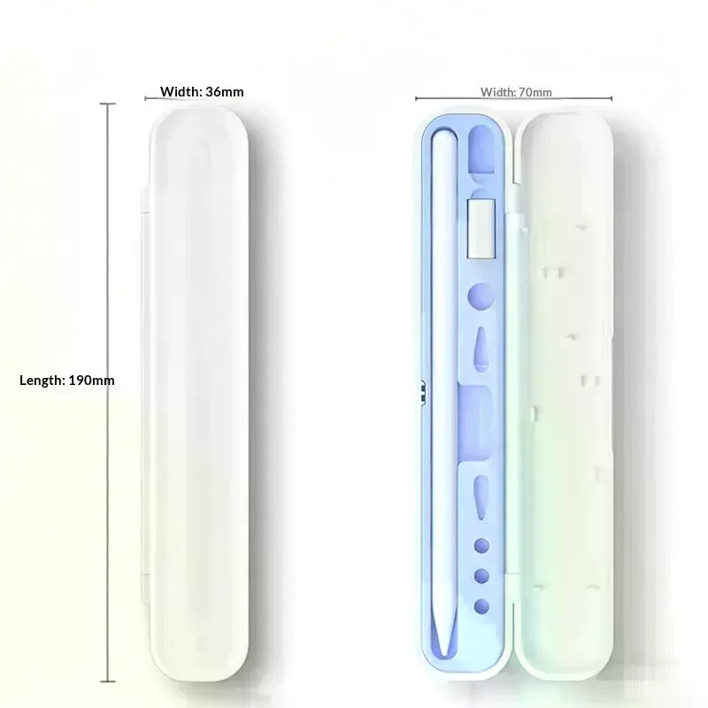 ABS Silicone Storage Case For Pencil Nib Holder Stand Protective Cover For Stylus Pen Portable
