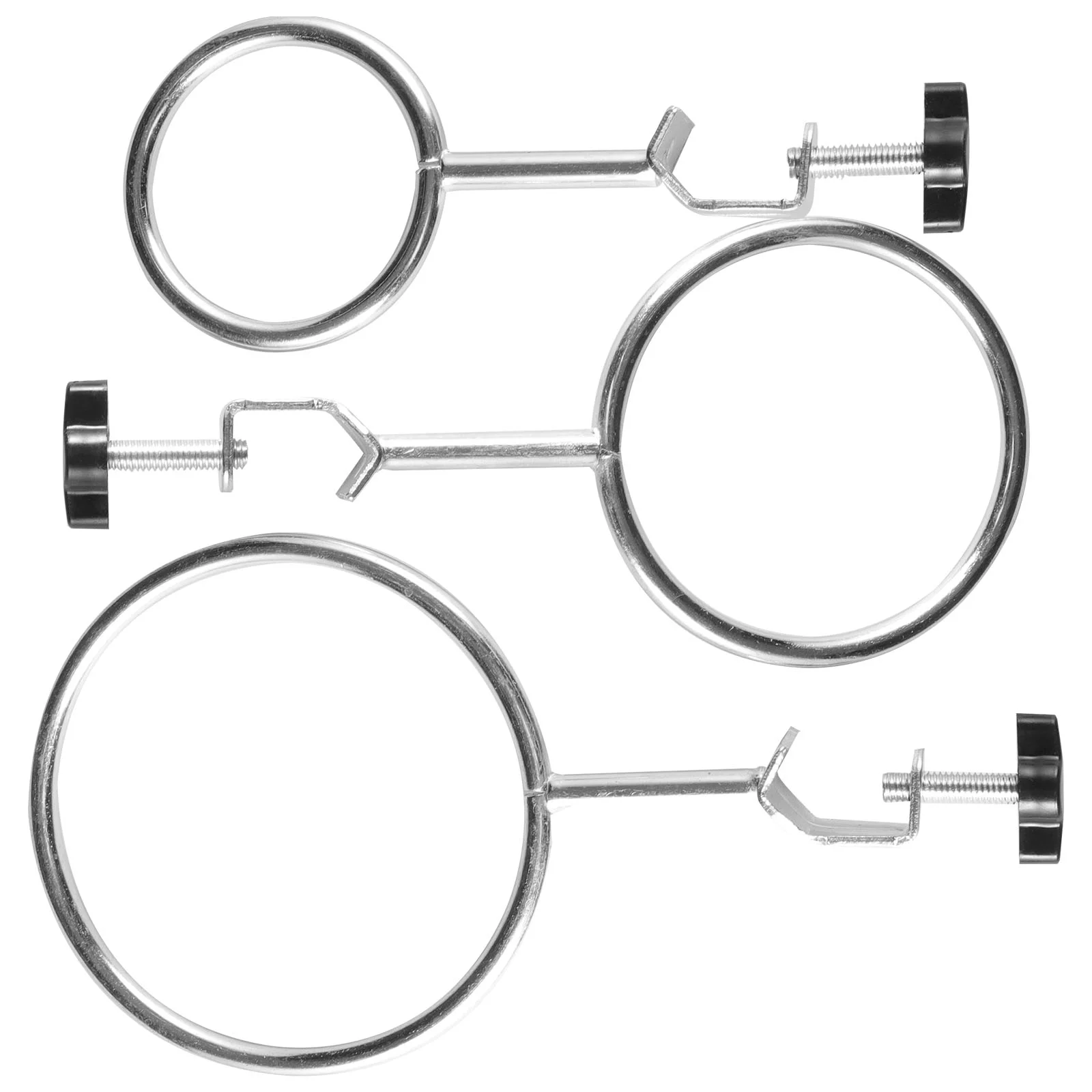 3 Pcs Iron Frame Ring Laboratory Retort Clamps Stand Metal 1920X1000X200CM Rings Accessories