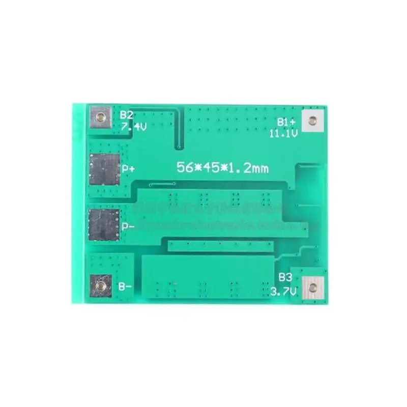 3 Series Lithium Battery Protection Board 11.1V12.6V6A With Balanced Overcharging, Discharging, Short Circuit, Overcurrent Prote