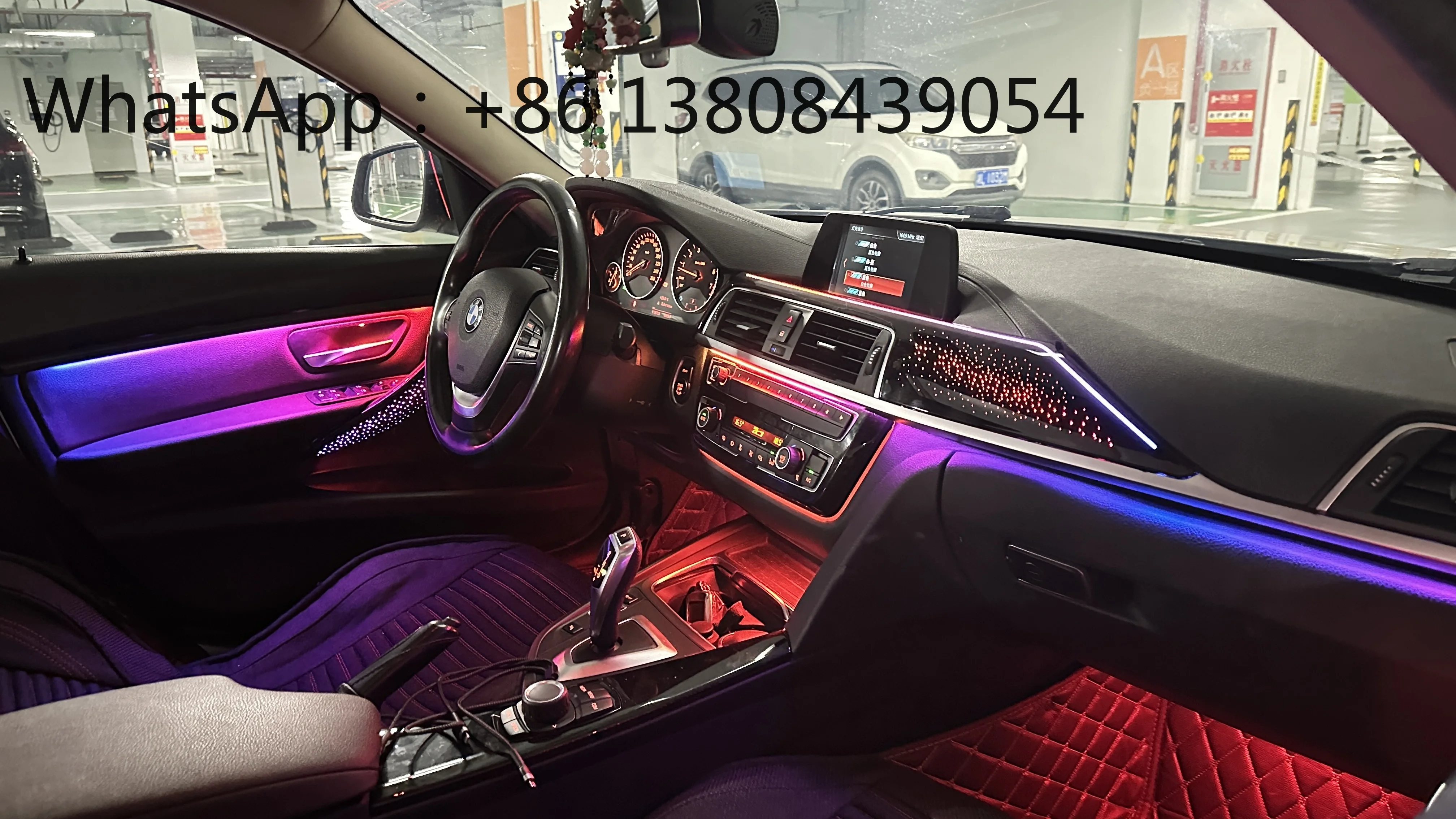 64 Colors Dynamic Star Ambient Light Upgrade Kit for BMW F30 F34 3 Series 2014-2019 Interior LED Light Strip Accessories