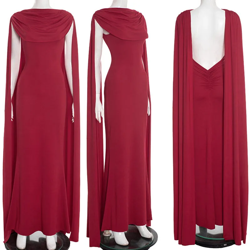 Doyerl Sexy Backless Evening Dresses for Women Elegant Celebrity Night Club Fly Sleeve Ruched Party Prom Bodycon Maxi Dress Robe