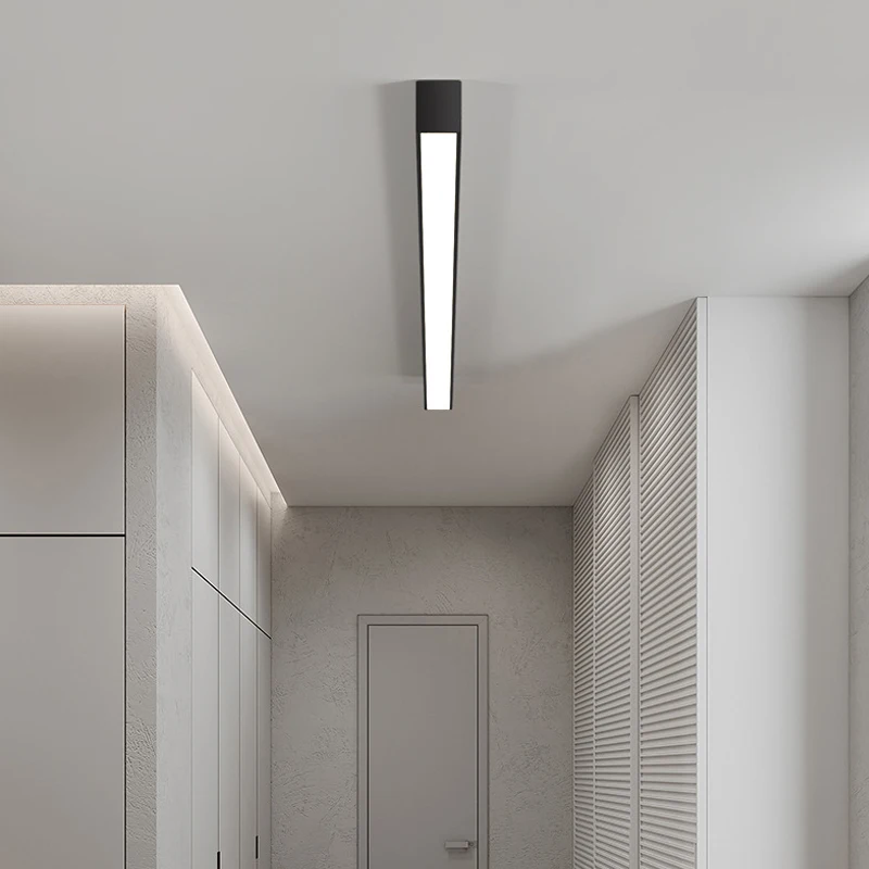 Modern LED Ceiling Light For Balcony Corridor Passageway Sunroom Entrance Wardrobe And Foyer Simple Minimalist Long-Strip Light