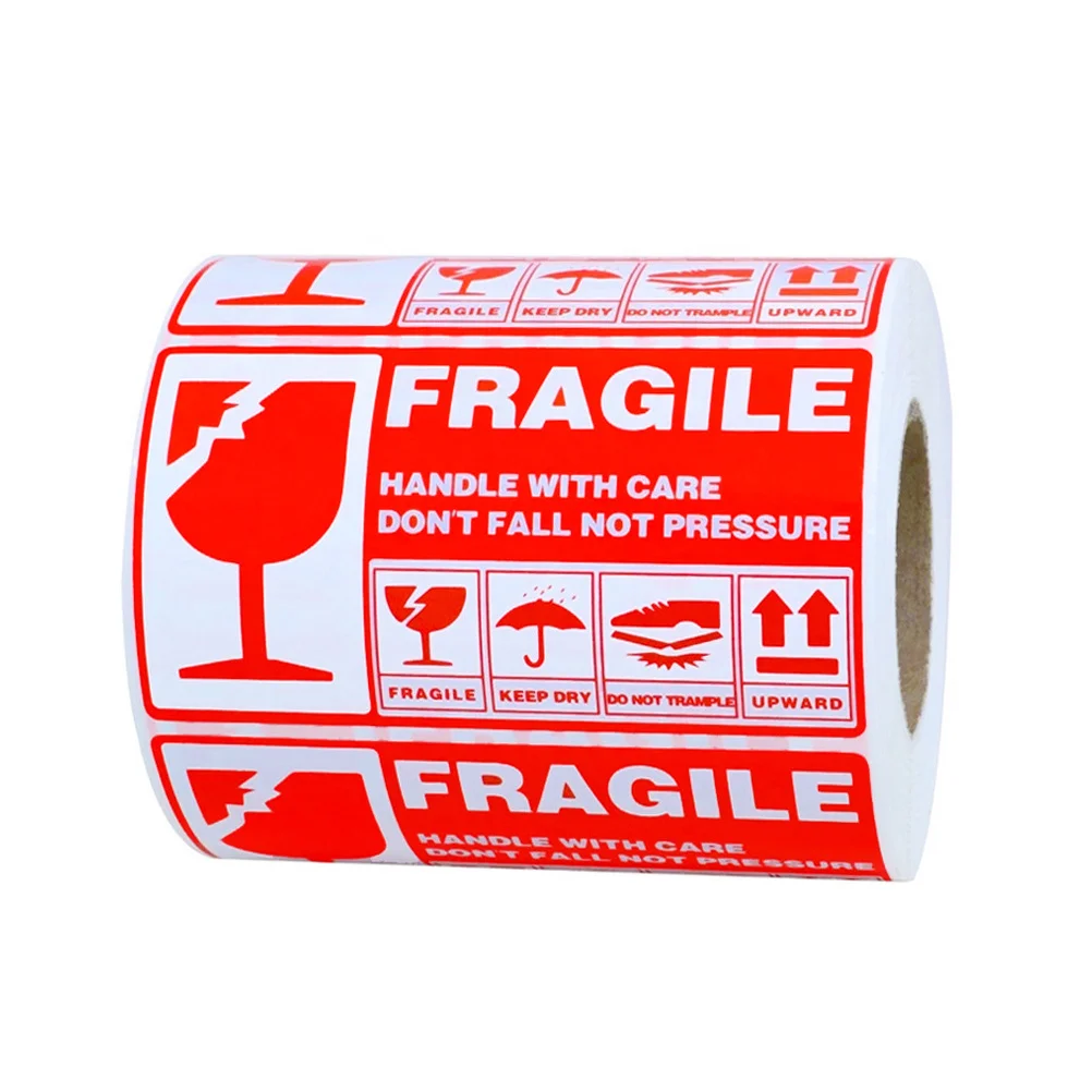 300 Pcs Label Sticker Paper Packing Fragile Shipping Waterproof Stickers Name Warning Clear Duct Tape