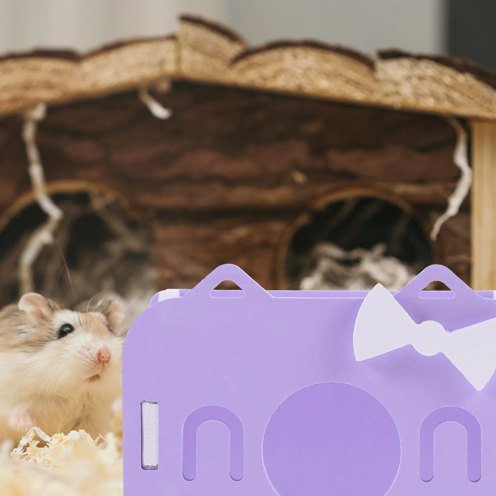 Hamster Hideaway Hut for Hamsters Chinchillas Guinea Pigs Rat Hideout with Curious Exploration Groping Fun Sleep Play Rest