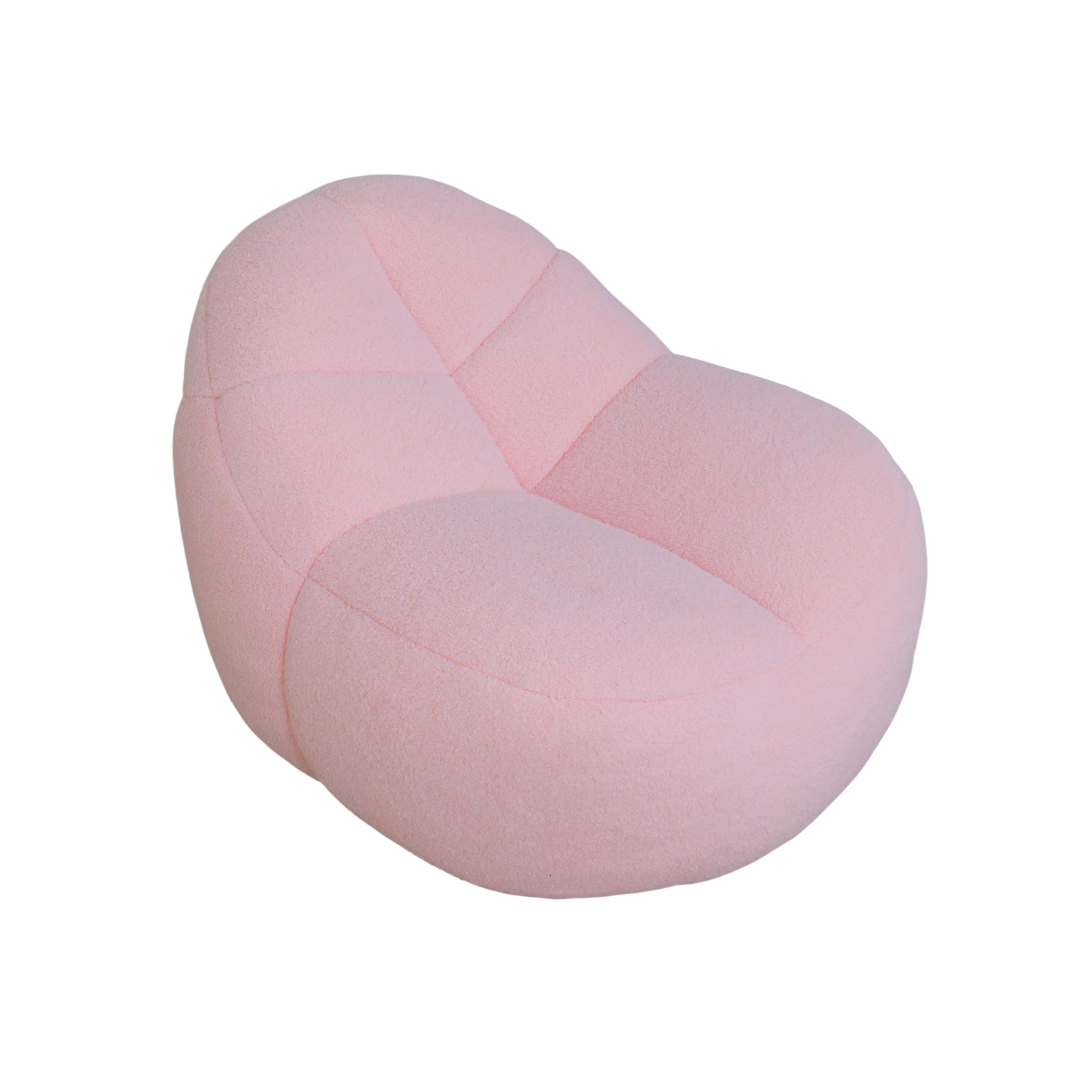 #Modern Space-Saving Compressed Lazy Bean Bag Sofa Child High-Density Sponge Filling Fabric One Seat No Assembly Living Room