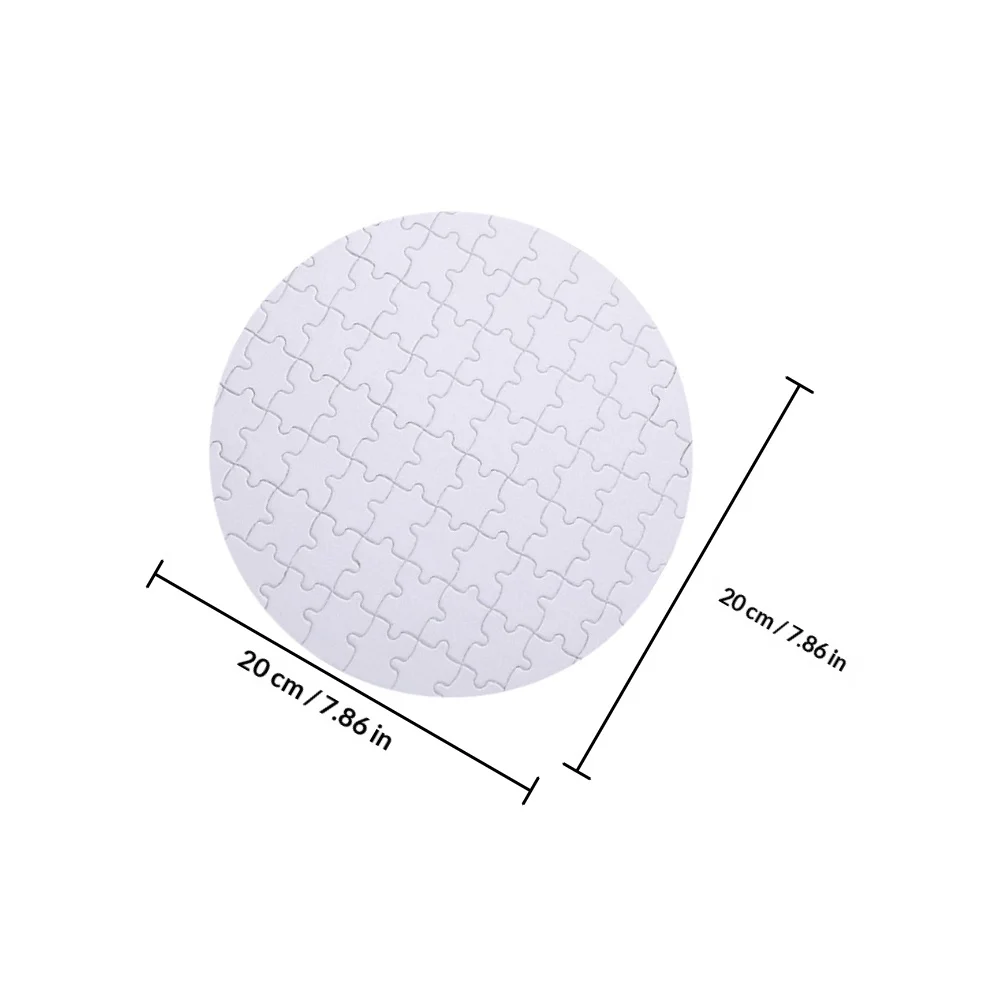 4 stuks warmteoverdracht sublimatie puzzels blanco diy puzzel voor kinderen volwassenen witte ambachtelijke educatieve spelpuzzel