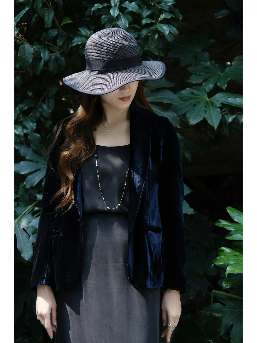 

Элегантный Простой Шелковый Бархатный Костюм Slim Fit для Женщин, Весна 2026, Kui Advanced Silk, Деловой Костюм из Натурального Бархата