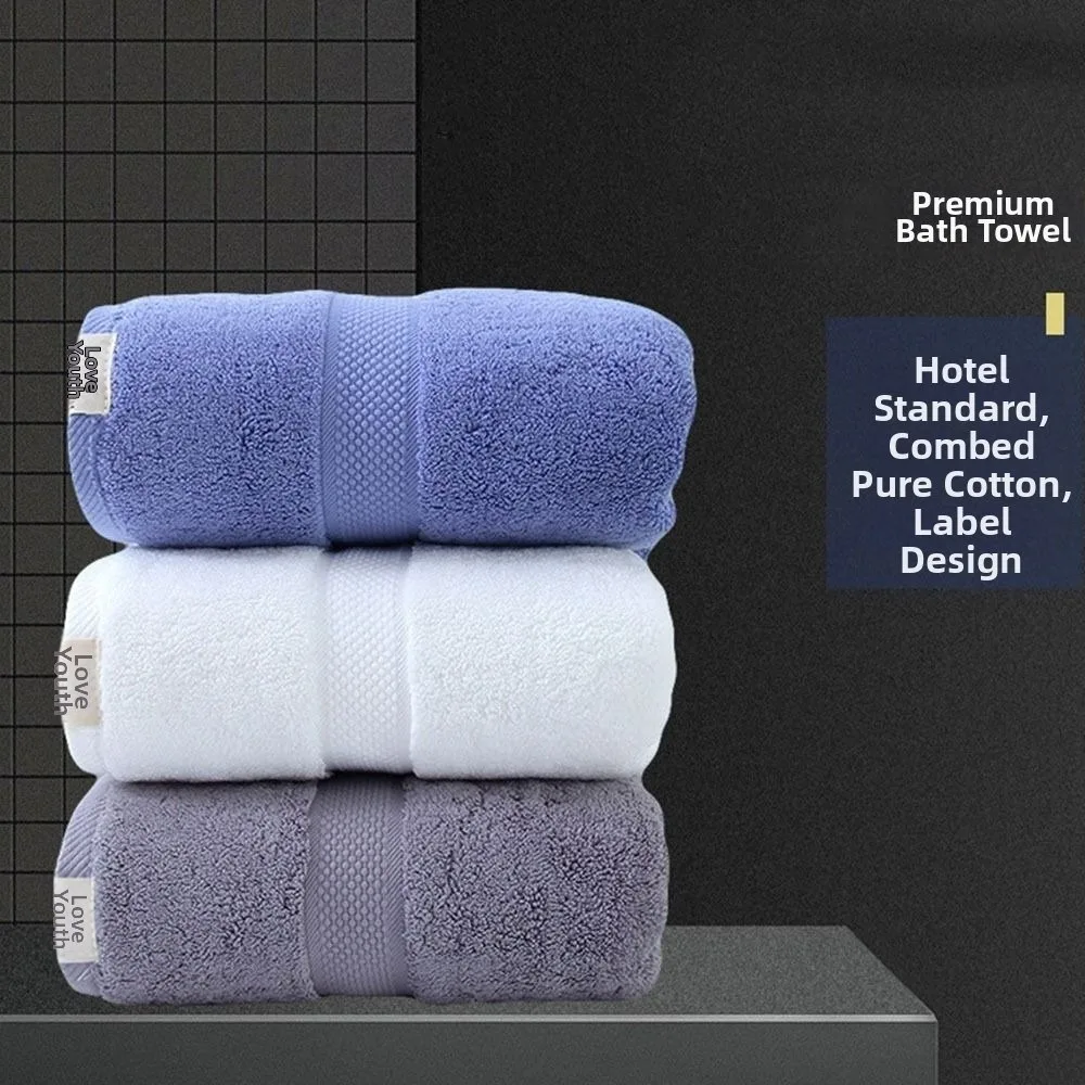 Hand Towel Pure Cotton Bath Towel Absorbent Quick Dry Beach Towel Thickened Super Soft Adults Serviette Towel Spa