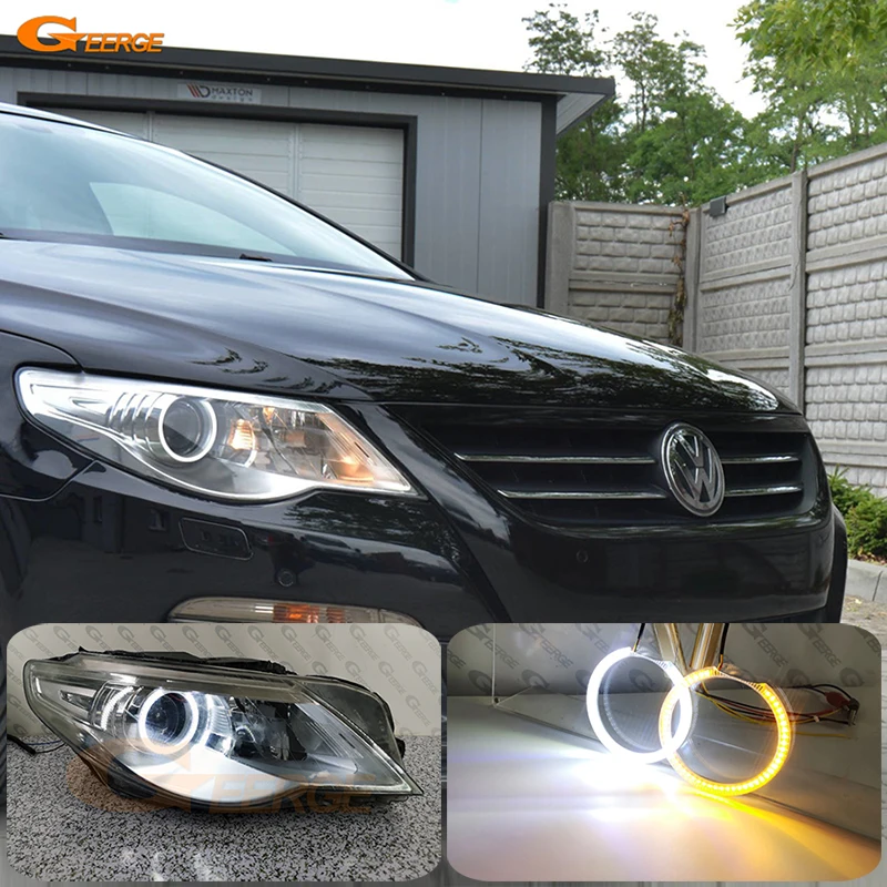 

For Volkswagen VW Passat CC 357 2008 2009 2010 2011 2012 Excellent Ultra Bright DRL SMD LED Angel Eyes Kit Halo Rings