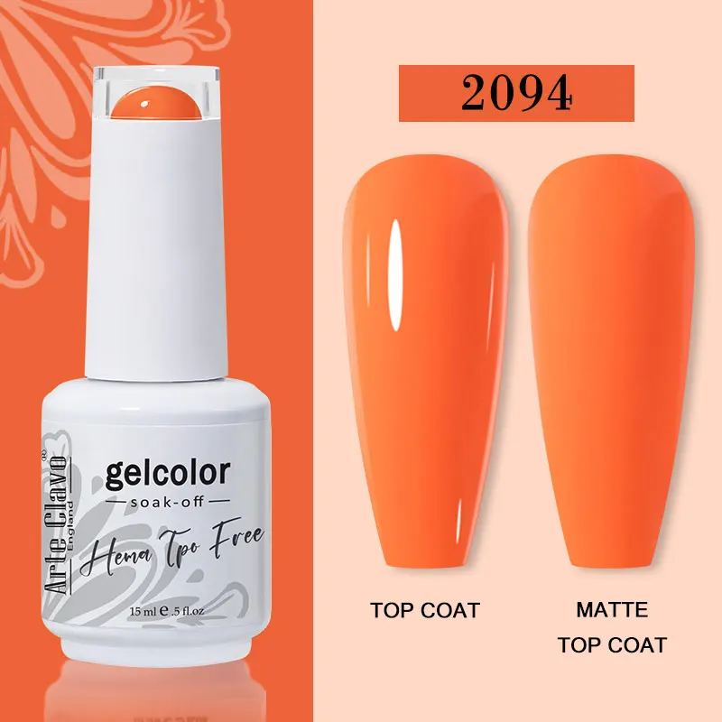 Arte Clavo 116 Kleuren Gel Nagellak 15 ml Kleurrijke Gel Semi Permanente Losweken UV Gel Nail Art DIY Ontwerp vernis Nagelbenodigdheden
