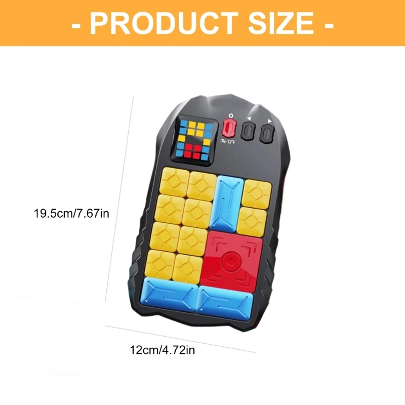 Gioco puzzle scorrevole elettrico con rilevamento della risoluzione automatica 7 livelli logici Giocattolo per per
