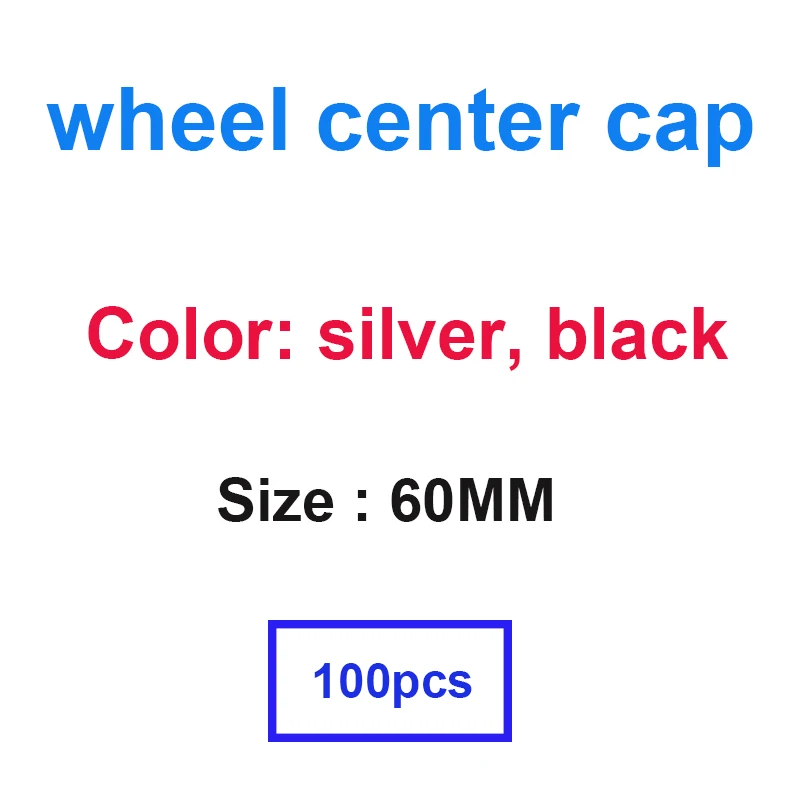 

100pcs 60mm Car Wheel Center Cap Hub Caps Rim Covers Emblem Logo Badge For Lancer EX Zinger Outlander ASX Styling Accessories