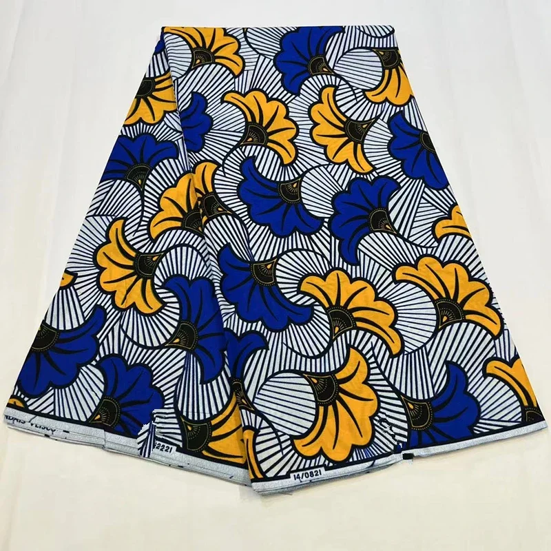 Wholesale Prices African Real Wax Prints Fabric Ankara Wax 100% Cotton Wax Guaranteed Veritable Original Sewing Material