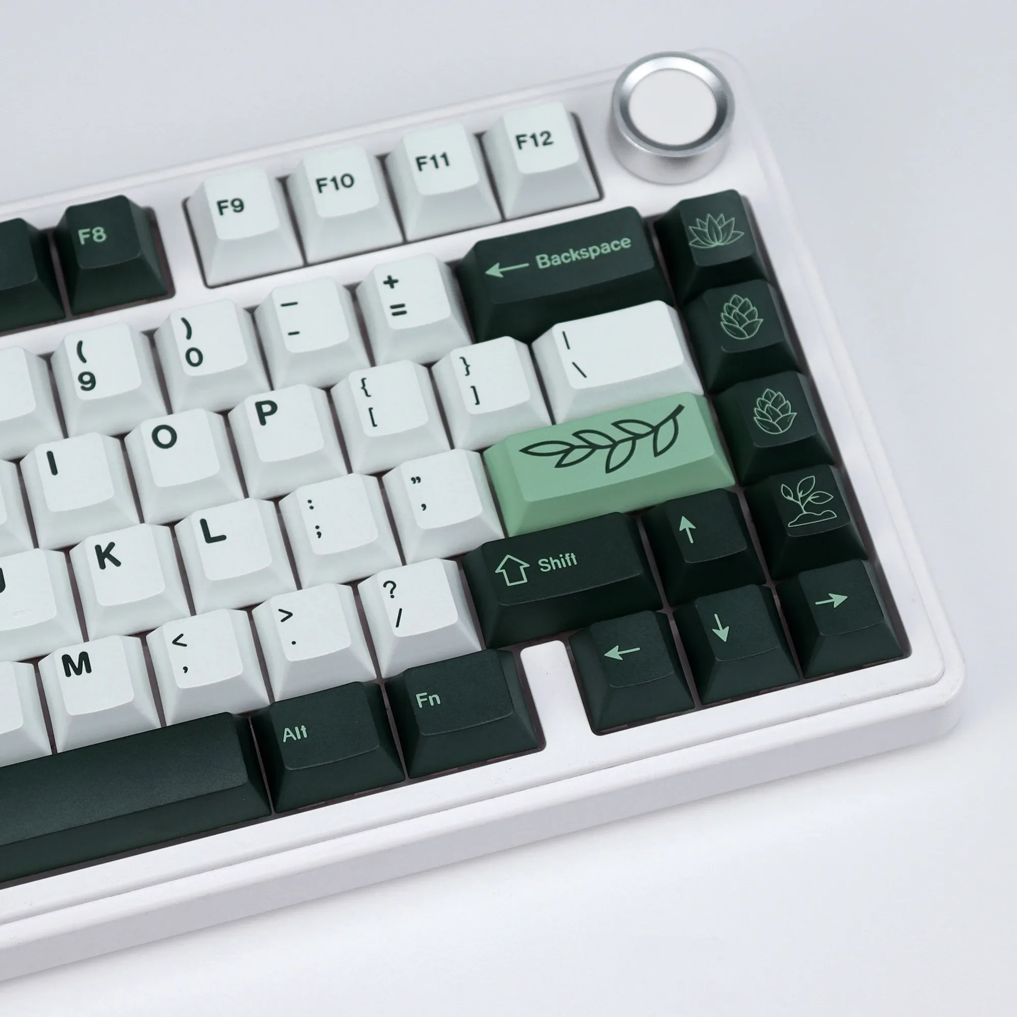 KBDiy GMK Botanical Keycaps Retro PBT Cherry Profile Alice ISO Keycap For aula F87 Pro Mechanical Keyboard Gaming Split Space 7U